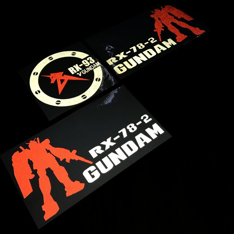 簍空無底反光貼紙客製化範例 鋼彈 Gundam 系列切割貼紙
