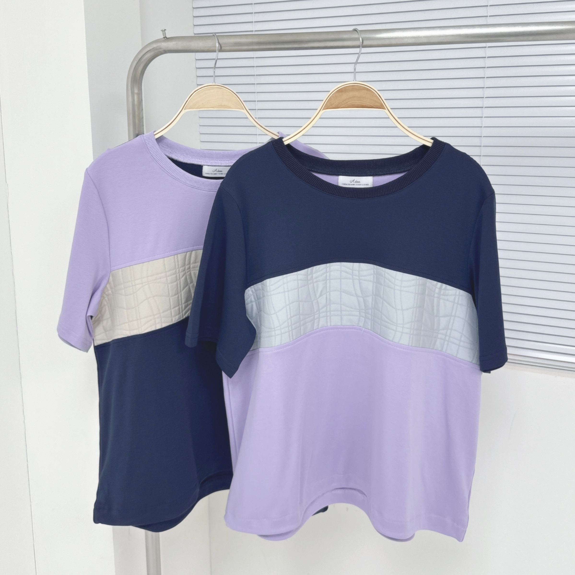 【廠家制】三拼色短袖TOP (A13-A14)