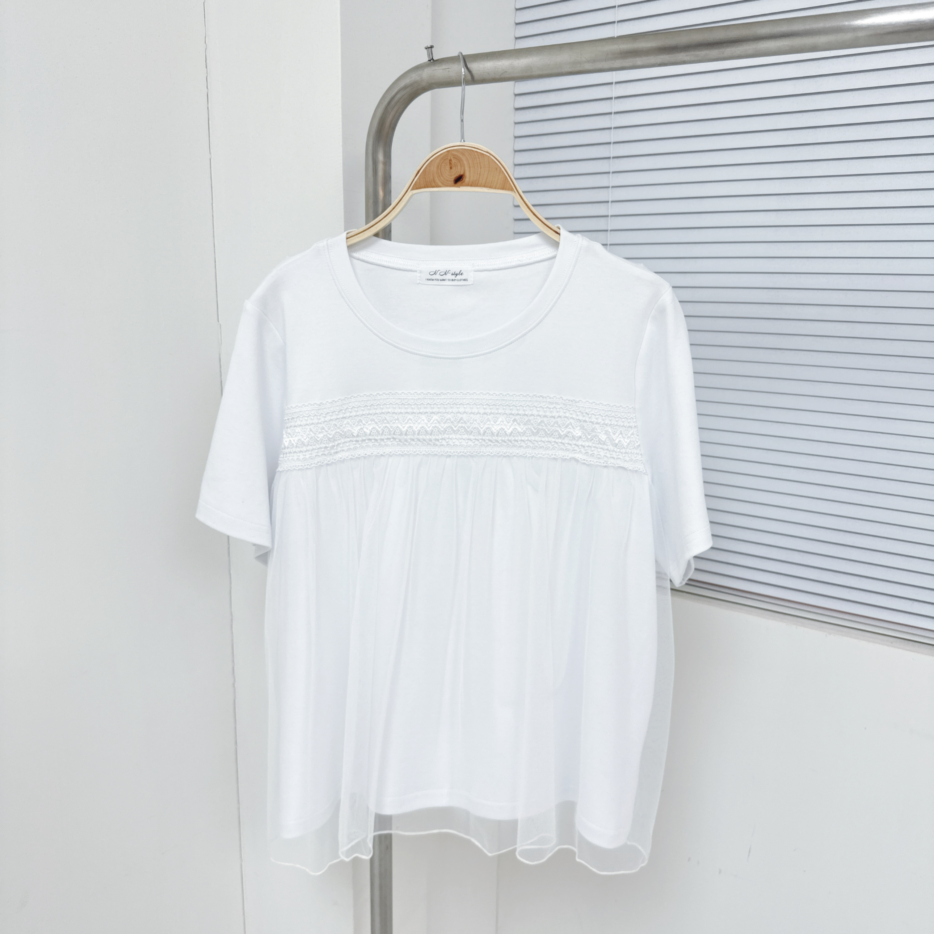 【廠家制】網紗短袖TOP (A55)