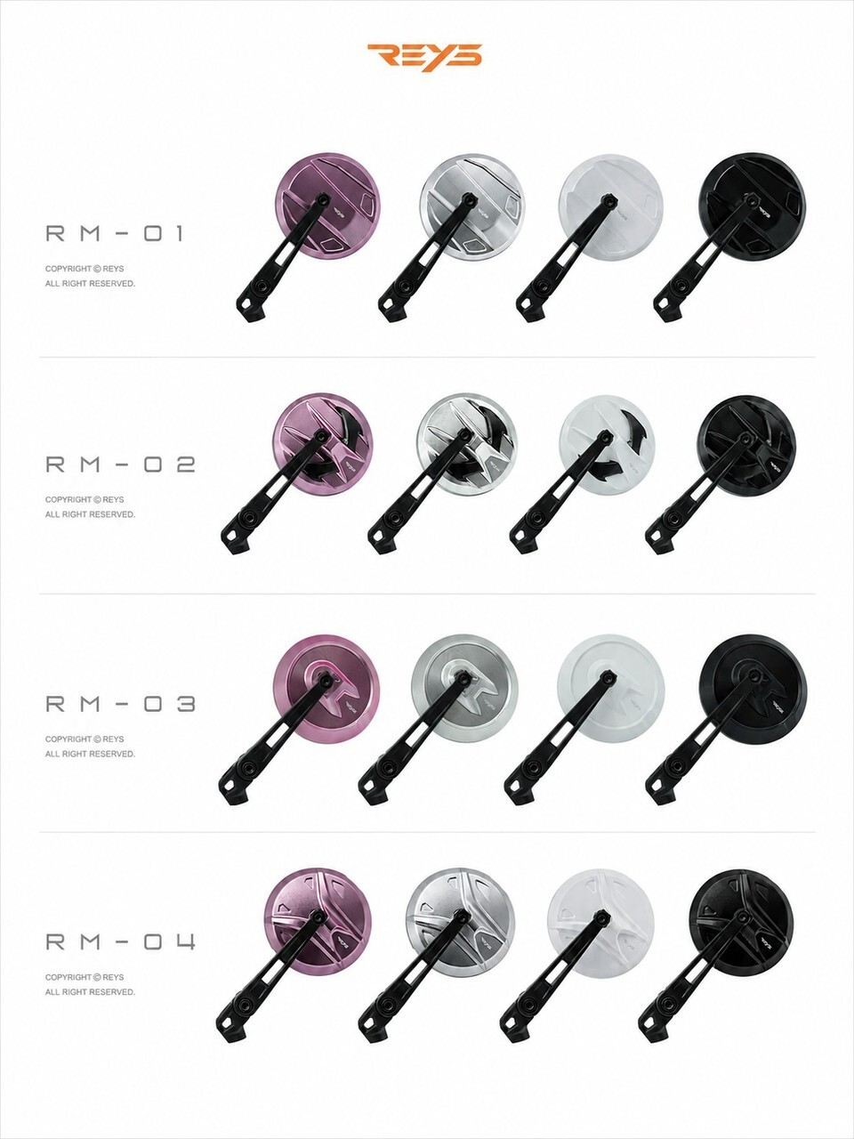 【REYS】 CNC MIRROR合法後照鏡