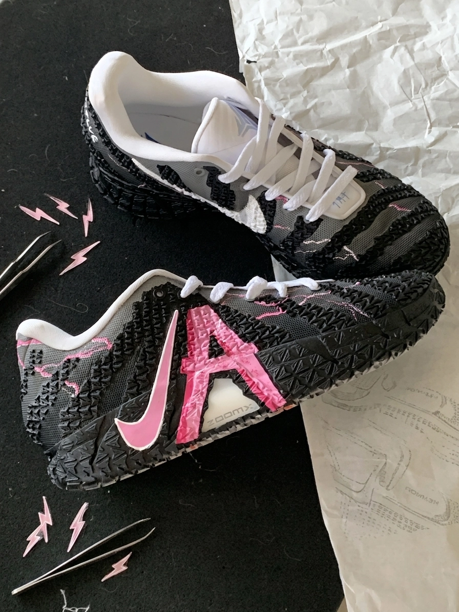 【訂製鞋款】Nike Ja Morant 3 閃電霓虹 塗鴉 黑粉 籃球鞋 HF2794-100(Team60-閃電霓虹)