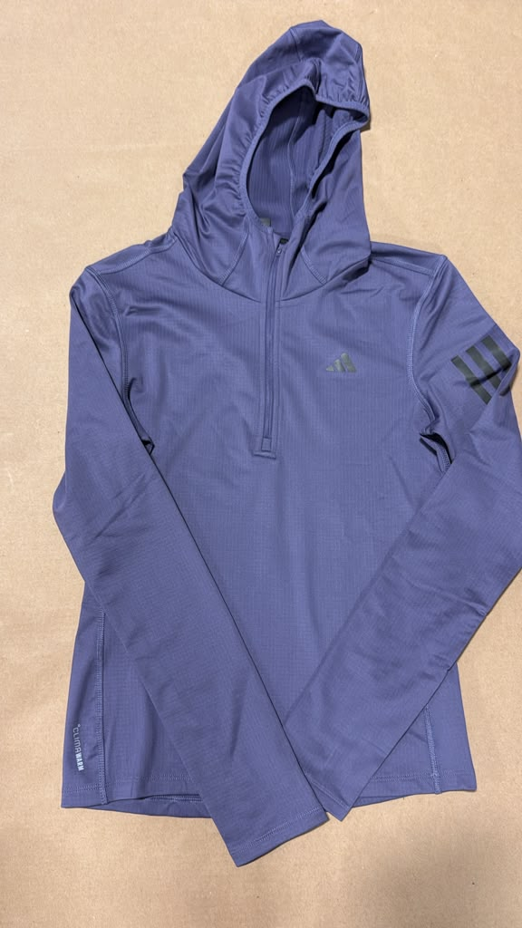 DI144 adidas 女裝專業跑步保暖連帽上衣