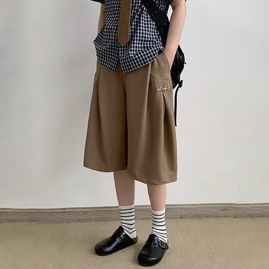 『RB』美式摺皺七分西褲