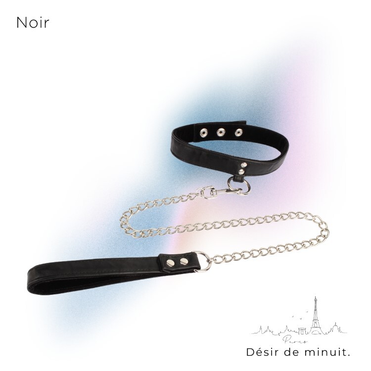 Noir 巴黎午夜 頸圈及牽引練 sm狗鍊 sm項圈