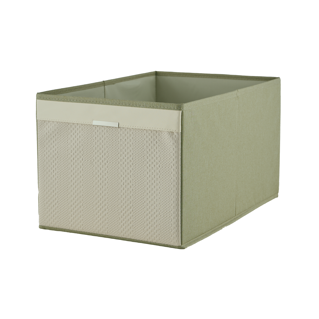 VB23 Pricerite 261660 SOHO NOVO  MINT單面仿皮飾面收納箱30L 280W x 430D x 240Hmm  - 綠色配白色