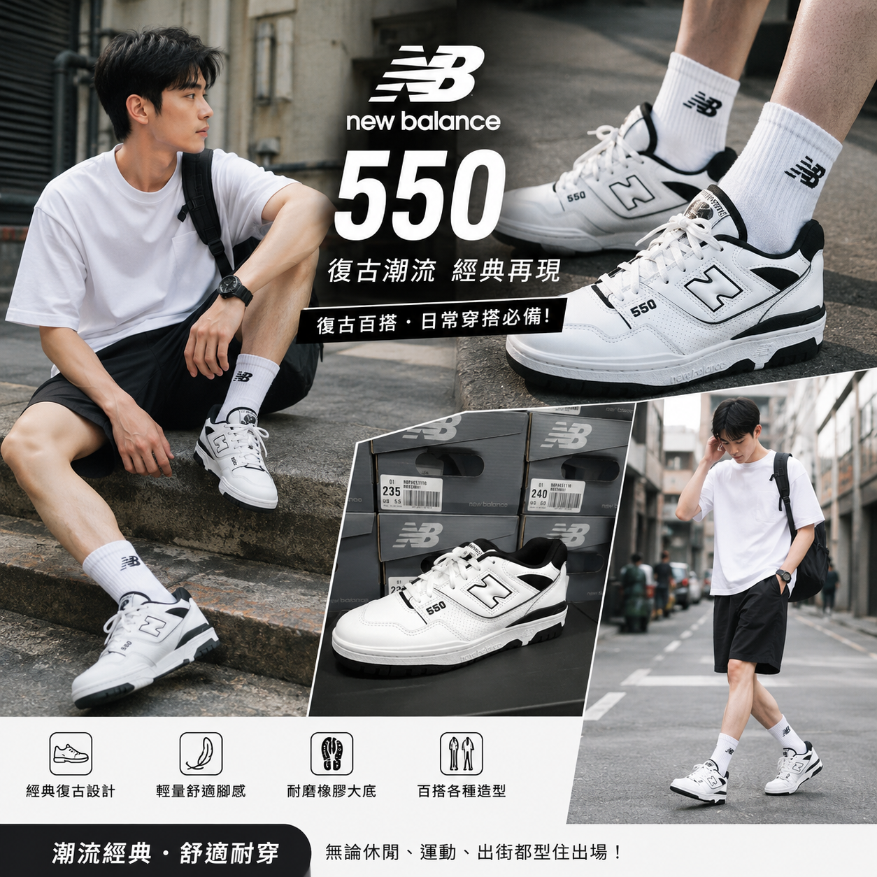 【現貨】New Balance LX040316 550 運動鞋 (NBPAES111B)