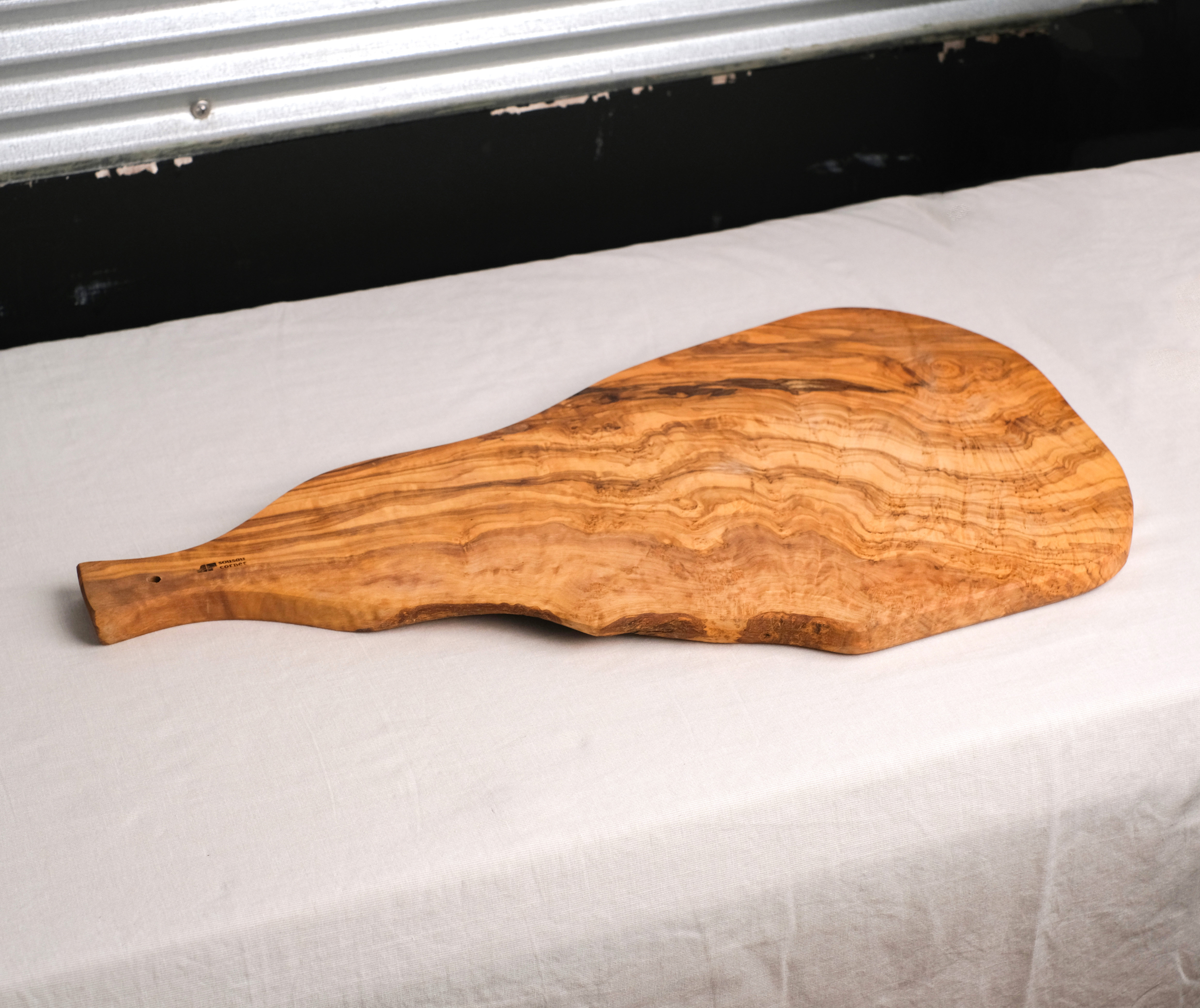 Olive Wood｜橄欖原木 - 單柄砧板點心盤 - 50cm｜Tunisia