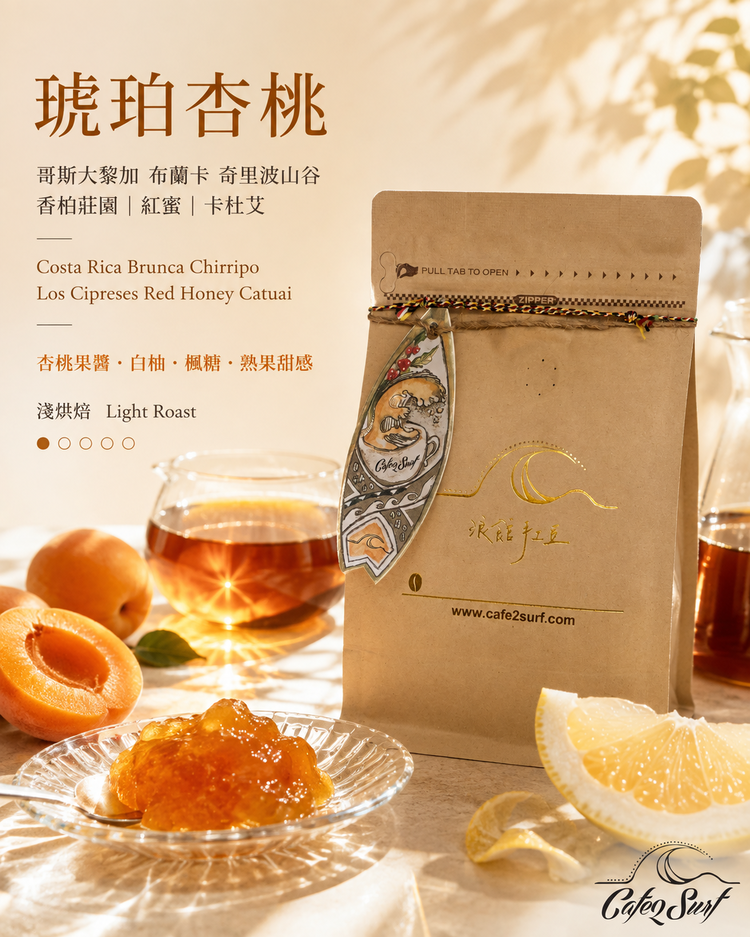 Amber Apricot｜Costa Rica Chirripó Los Cipreses Red Honey Catuai