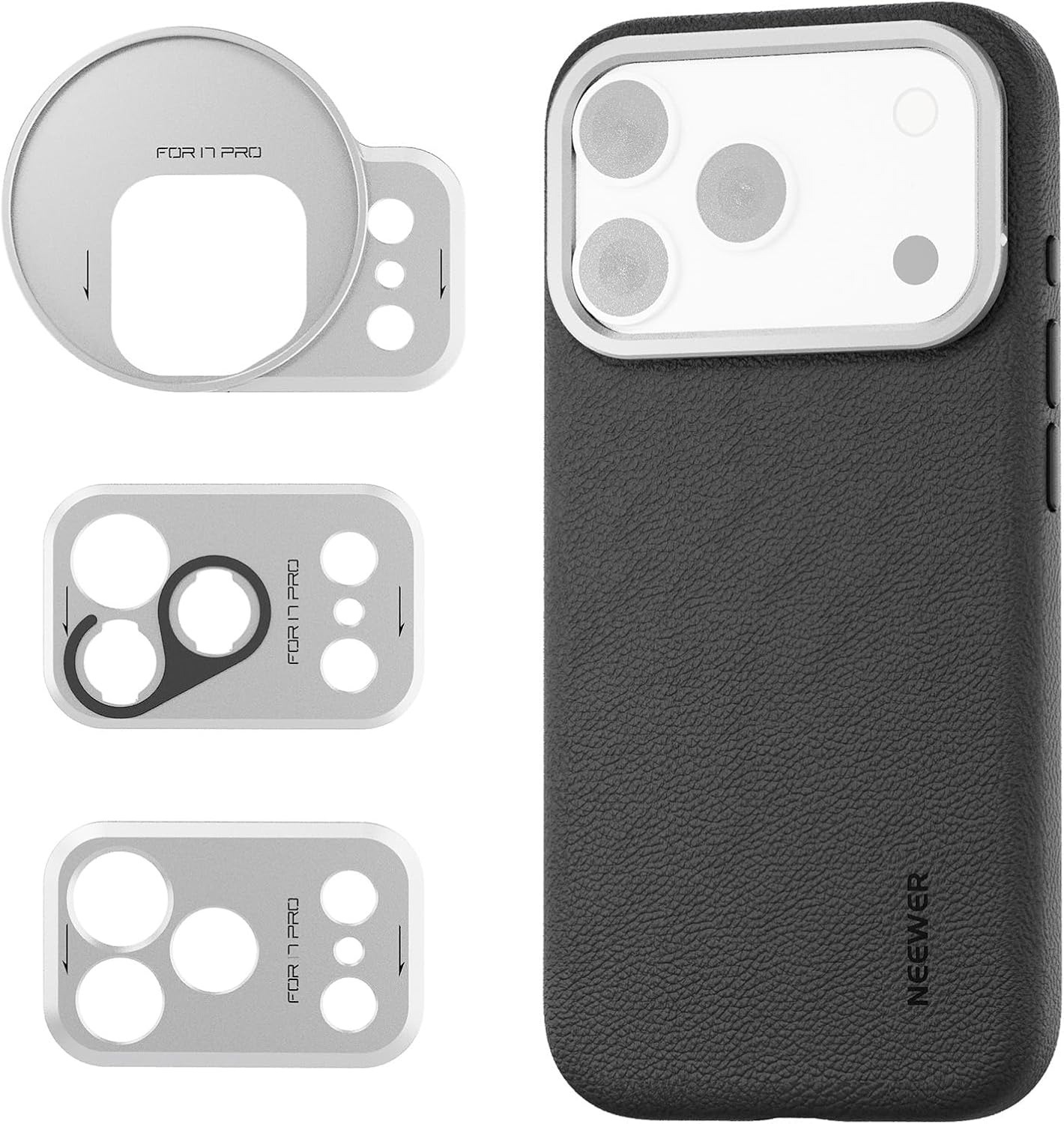 Neewer PA133 模組化保護 TPU/PC 手機保護套 (配67mm 濾鏡環與 17mm 鏡頭螺紋/適用於 iPhone 17 Pro）