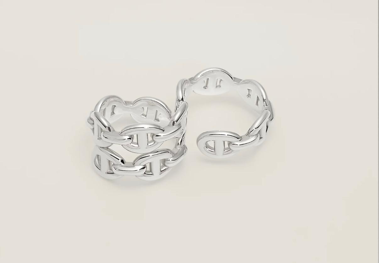 Chaine d'ancre Enchainee double ring AG-925 (可預訂size)