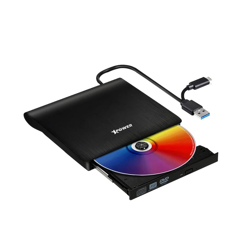 XPower 外置 CD/DVD 燒錄機 USB3.0/Type-C DW1