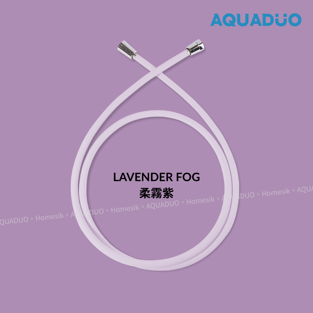 防霉抗菌防纏結花灑水喉 水管 (1.5米)-柔霧紫 PVC-LAV