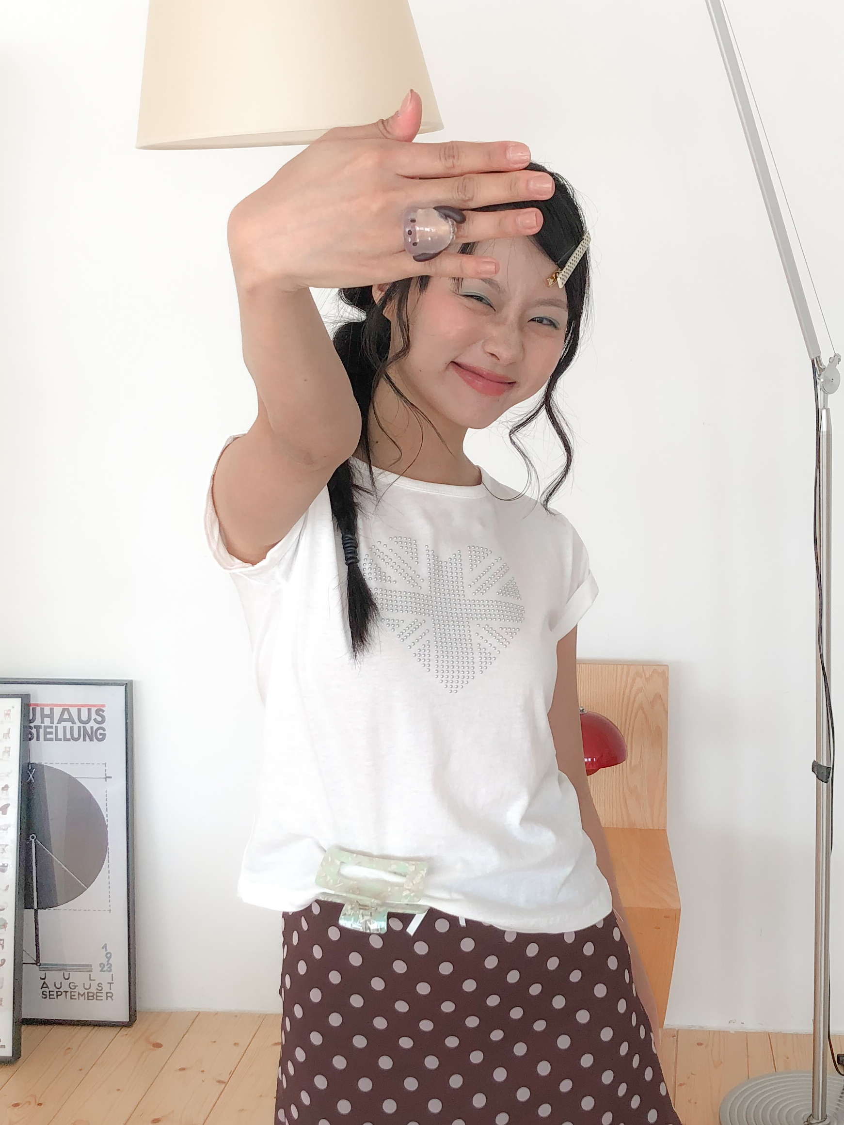 union jack heart short sleeve tee #上衣
