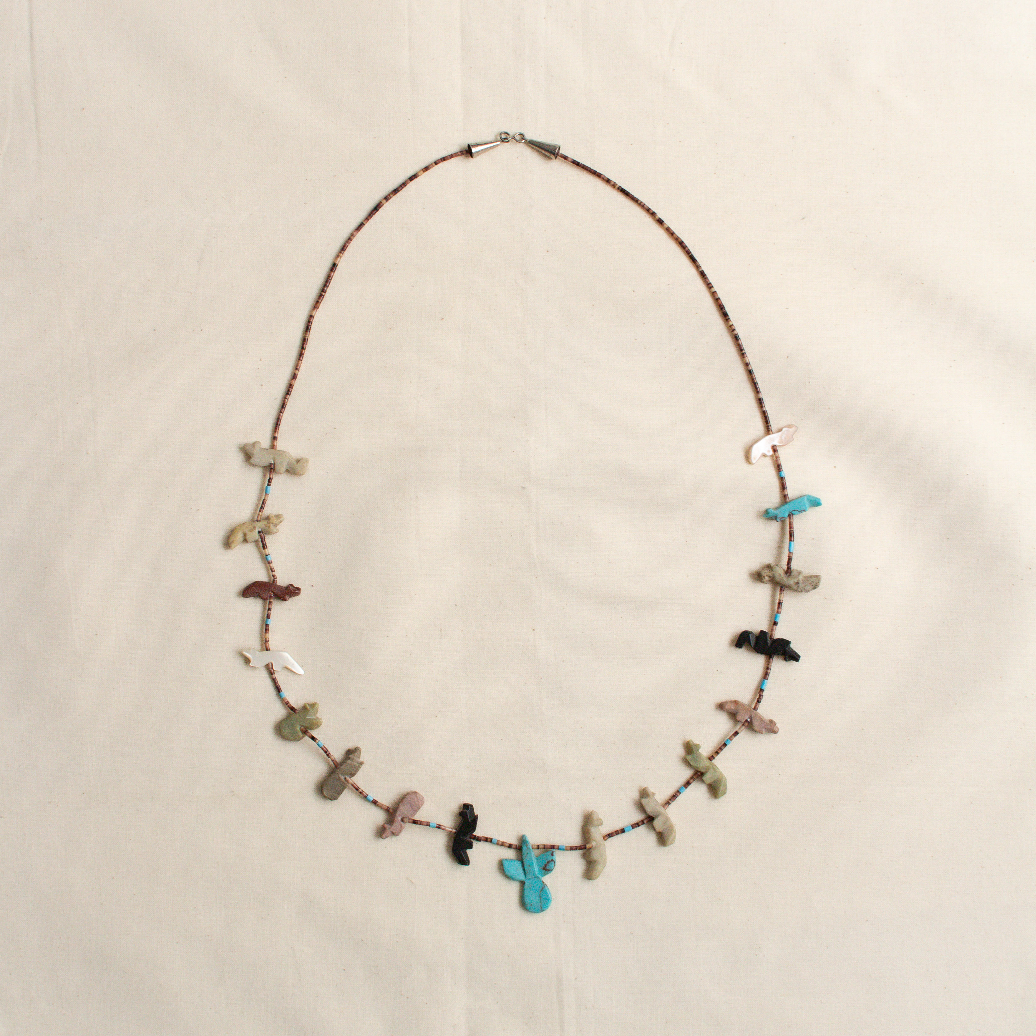 ZUNI ANIMAL NECKLACE 美國 原住民 祖尼族 動物 雕刻 項鍊 A