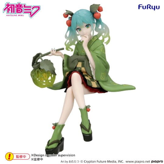 預購27/01 FuRyu 代理版 景品 初音未來 泡麵蓋 Flower Fairy 冬櫻綠