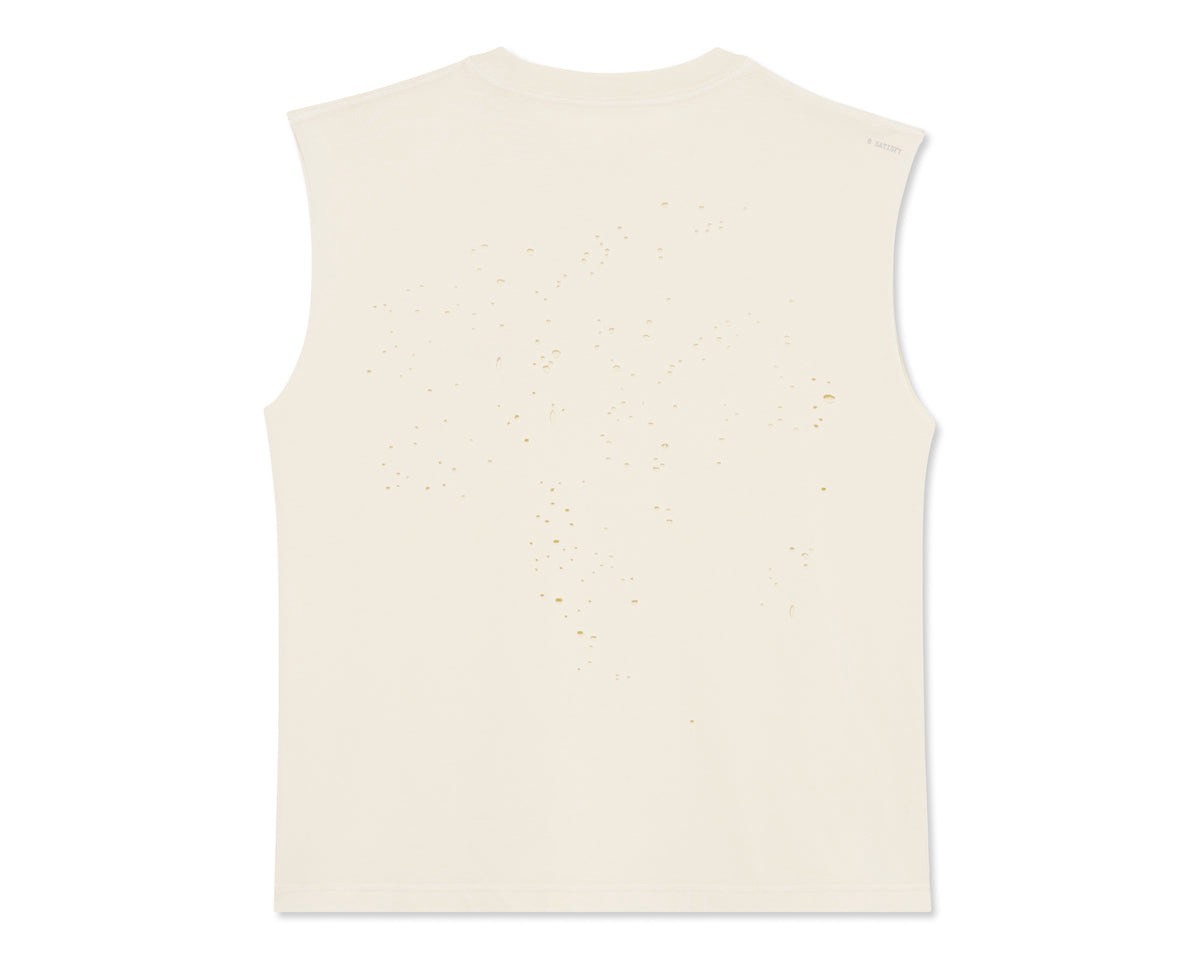 SATISFY｜MothTech™ Muscle Tee "AGED ECRU"
