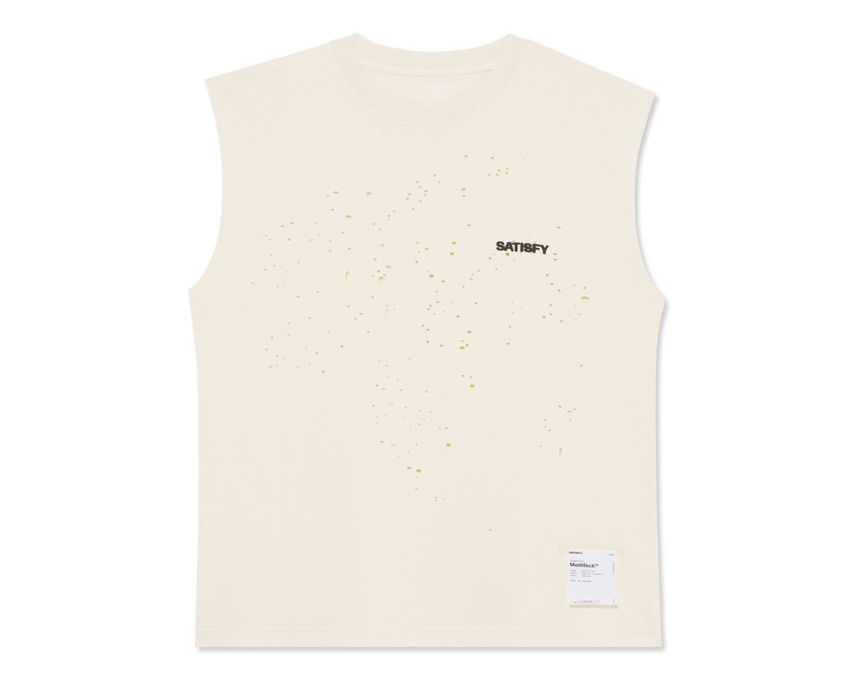 SATISFY｜MothTech™ Muscle Tee "AGED ECRU"