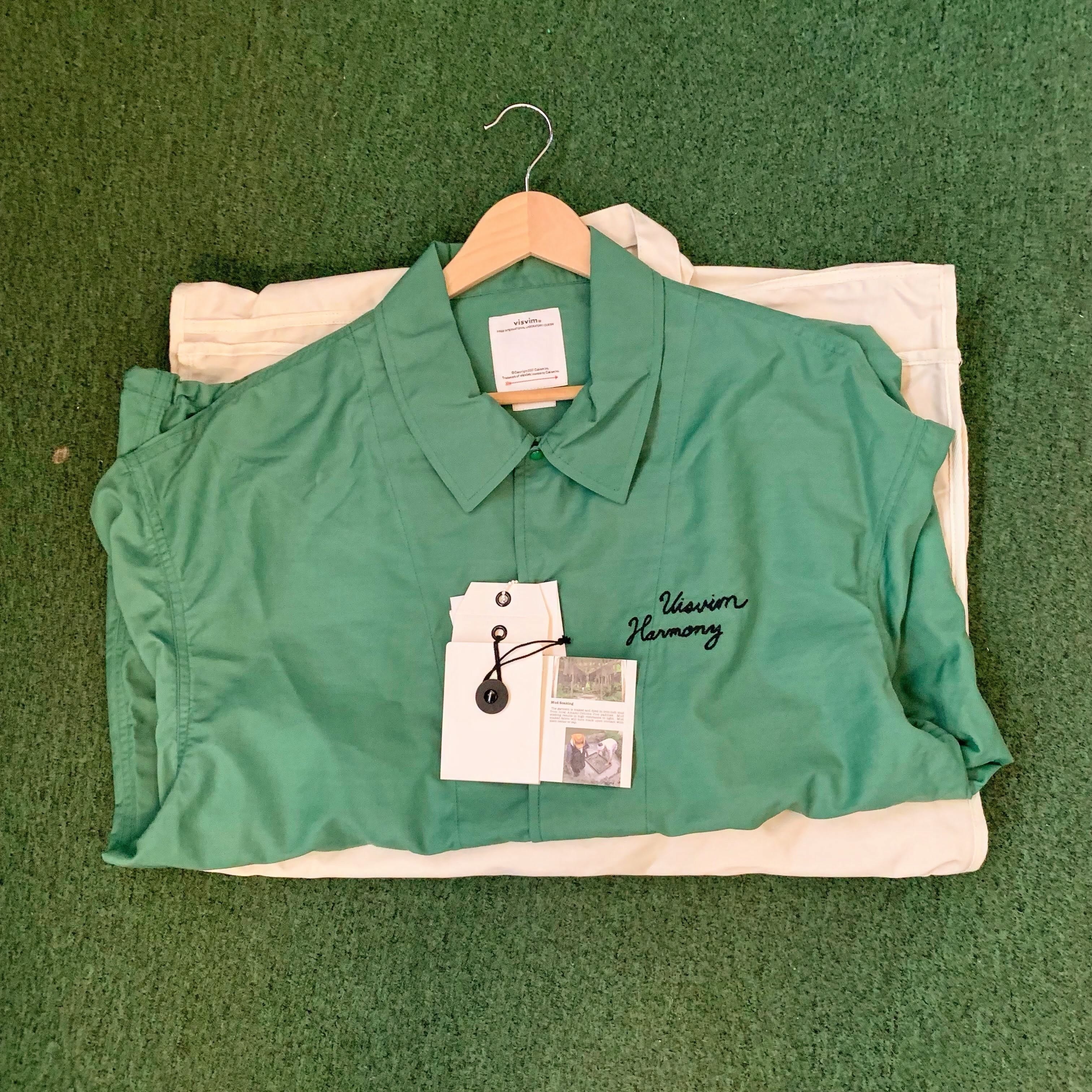 VISVIM 2026 A/W WINDFALL COACH JKT - GREEN SIZE 4