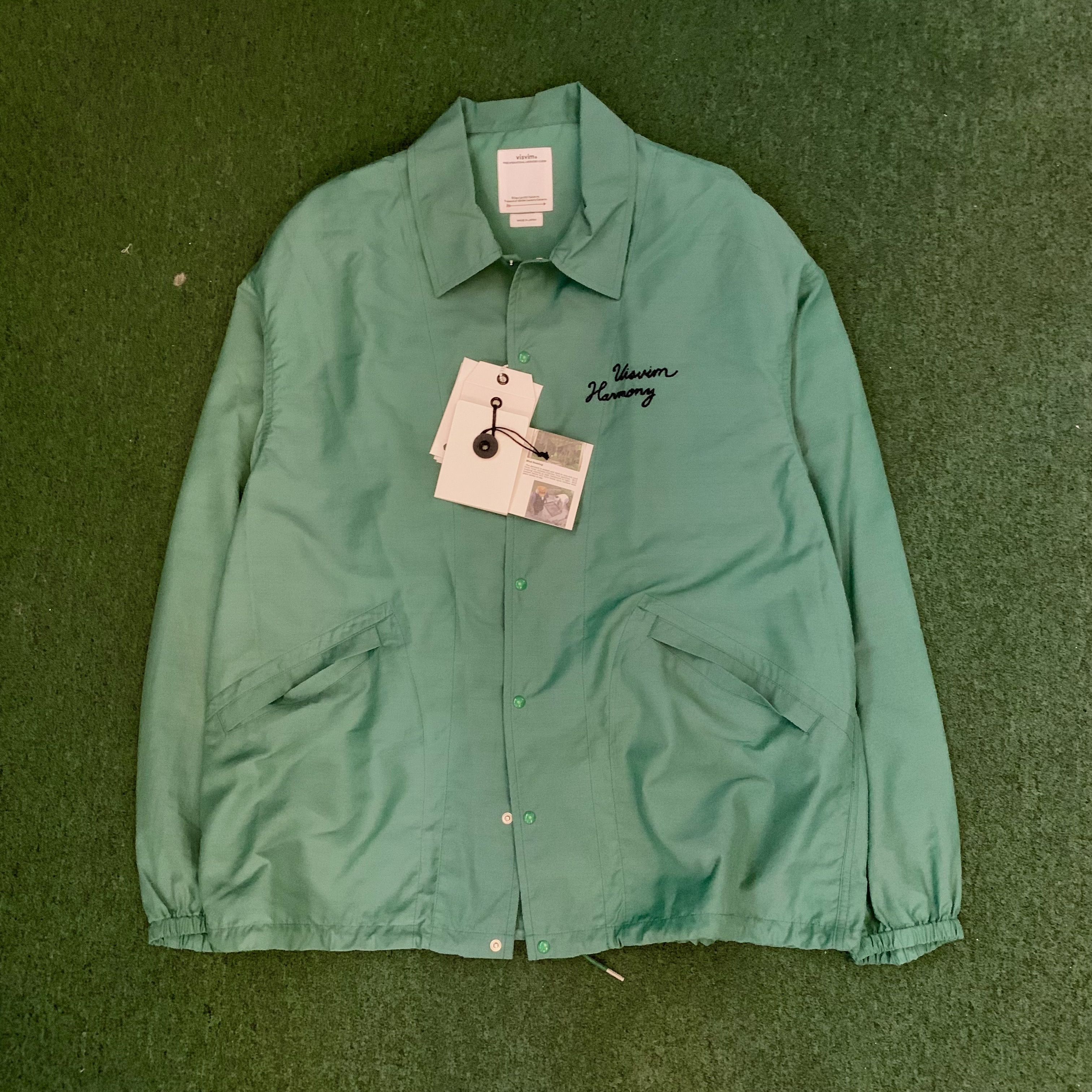 VISVIM 2026 A/W WINDFALL COACH JKT - GREEN SIZE 4