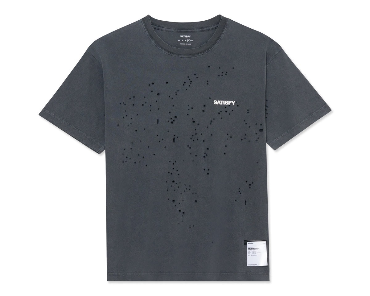 SATISFY｜MothTech™ T‑Shirt "AGED BLACK"