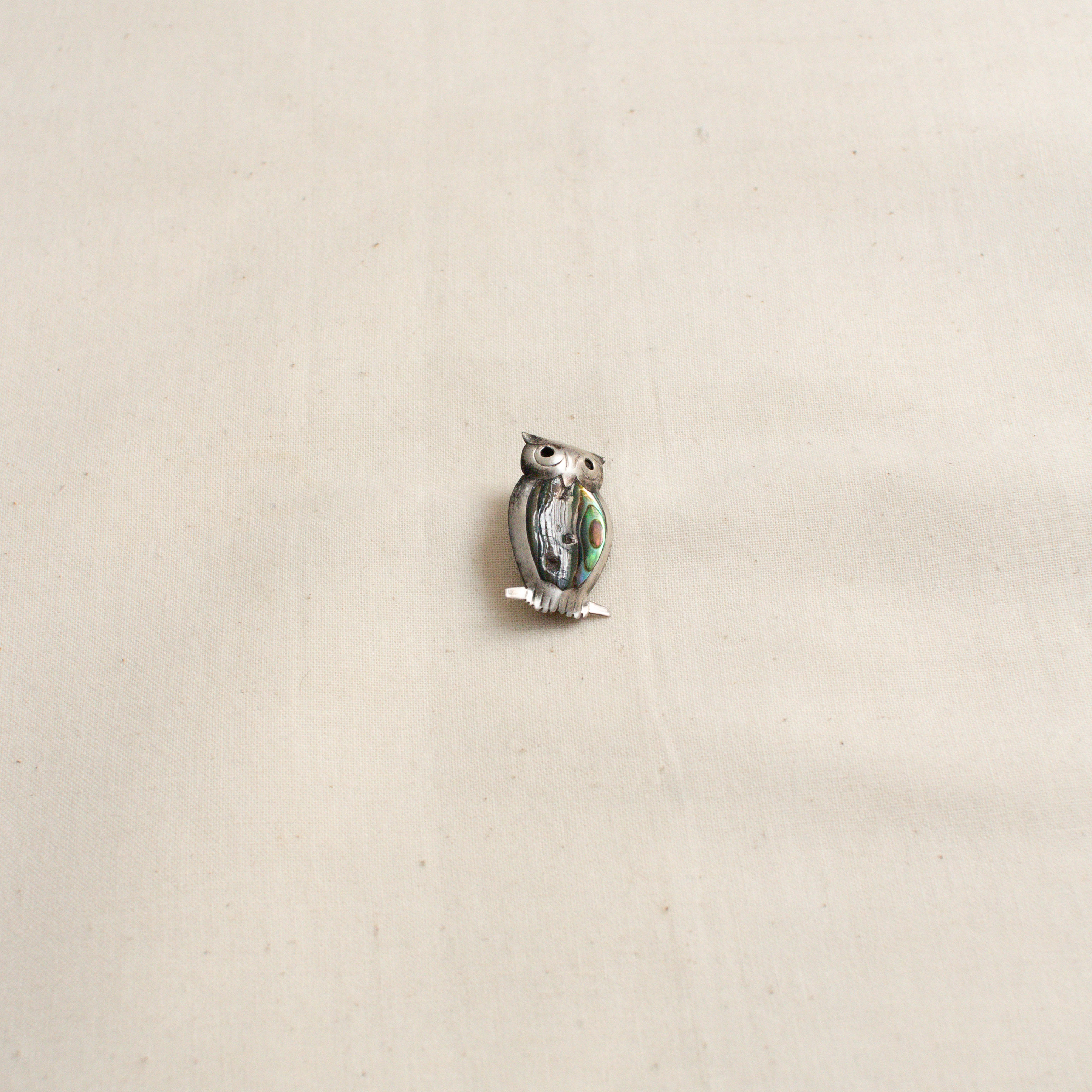 MEXICO SILVER SHELL BROOCH 墨西哥 手工 純銀 貝殼 胸針 C