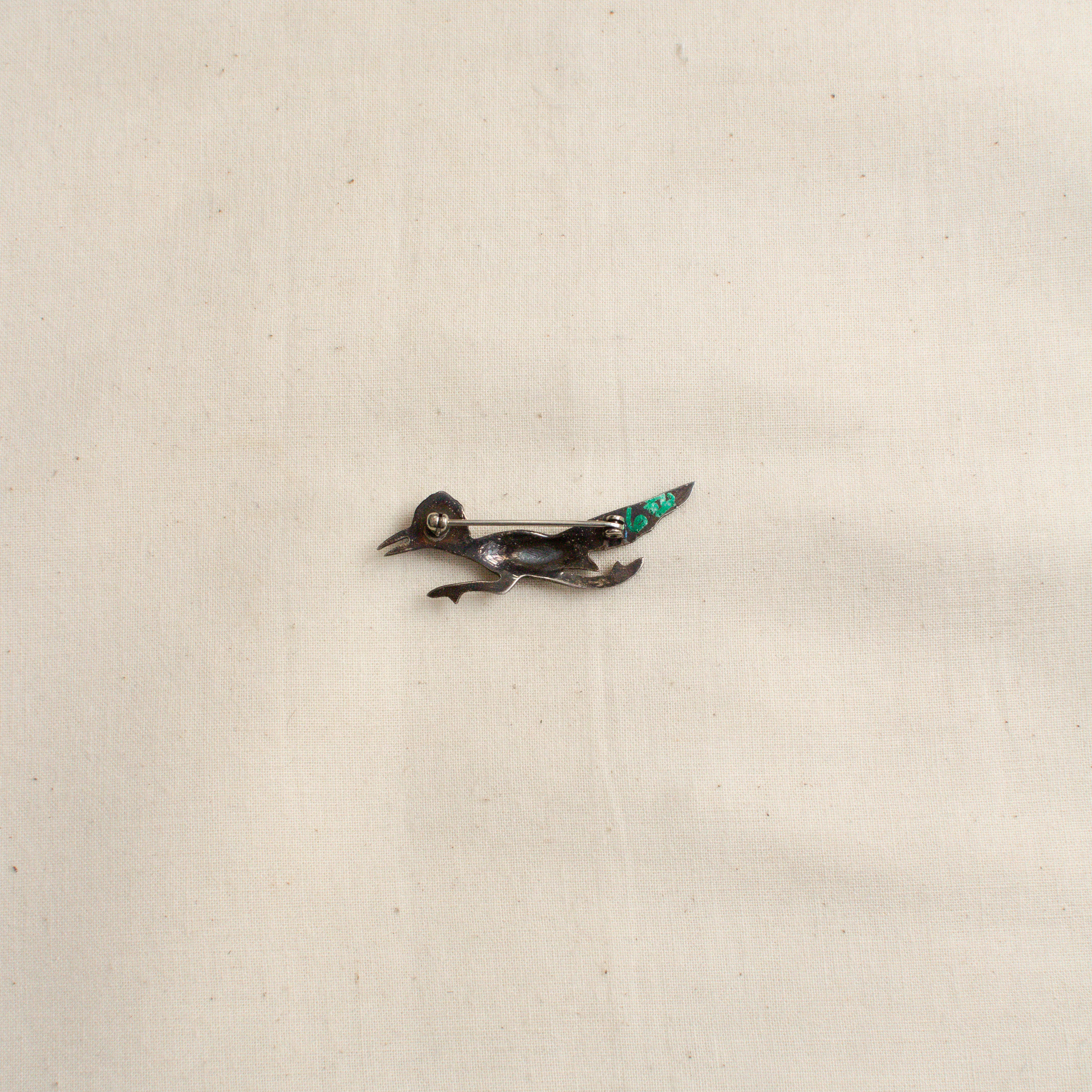 MEXICO SILVER SHELL BROOCH 墨西哥 手工 純銀 貝殼 胸針 D