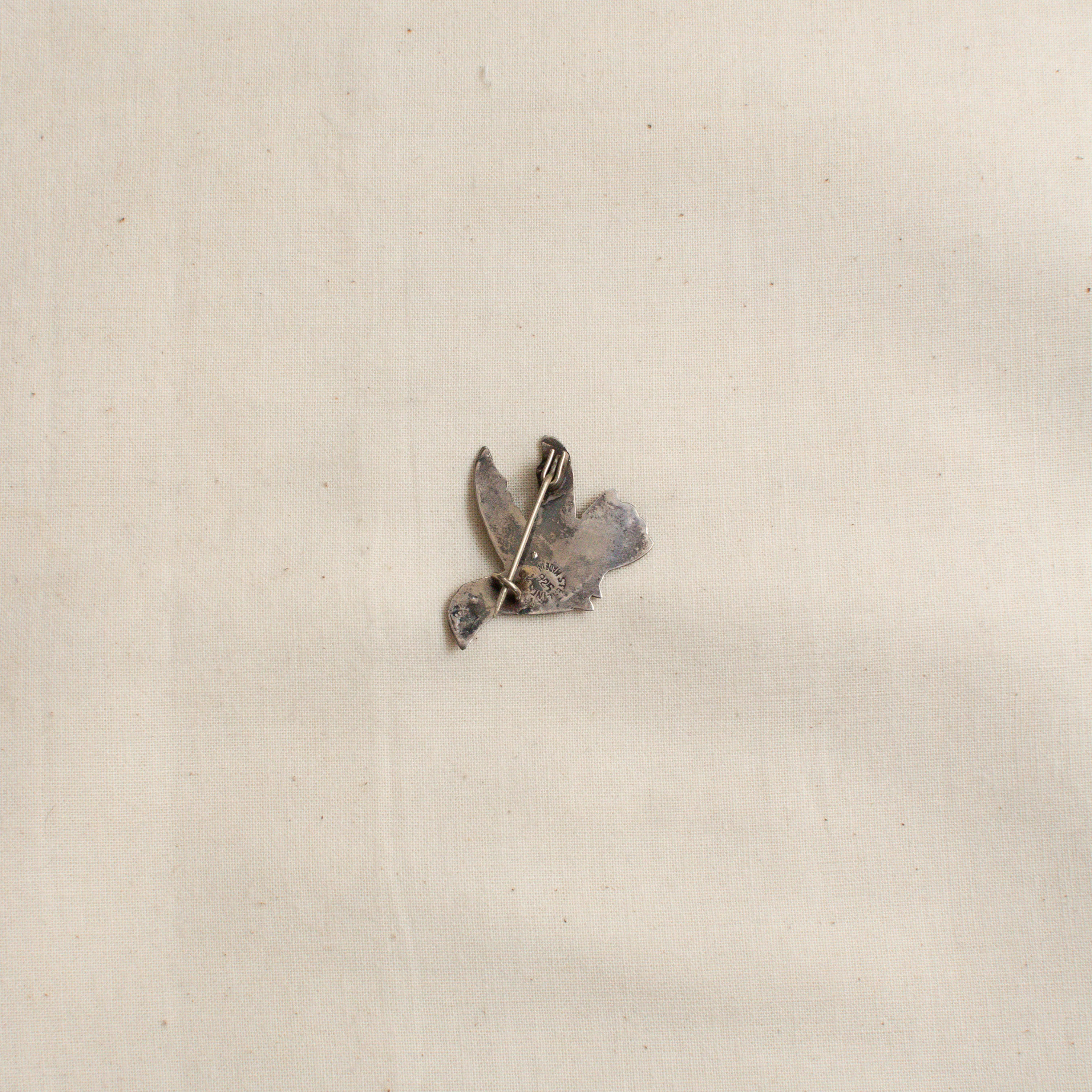 MEXICO SILVER SHELL BROOCH 墨西哥 手工 純銀 貝殼 胸針 F