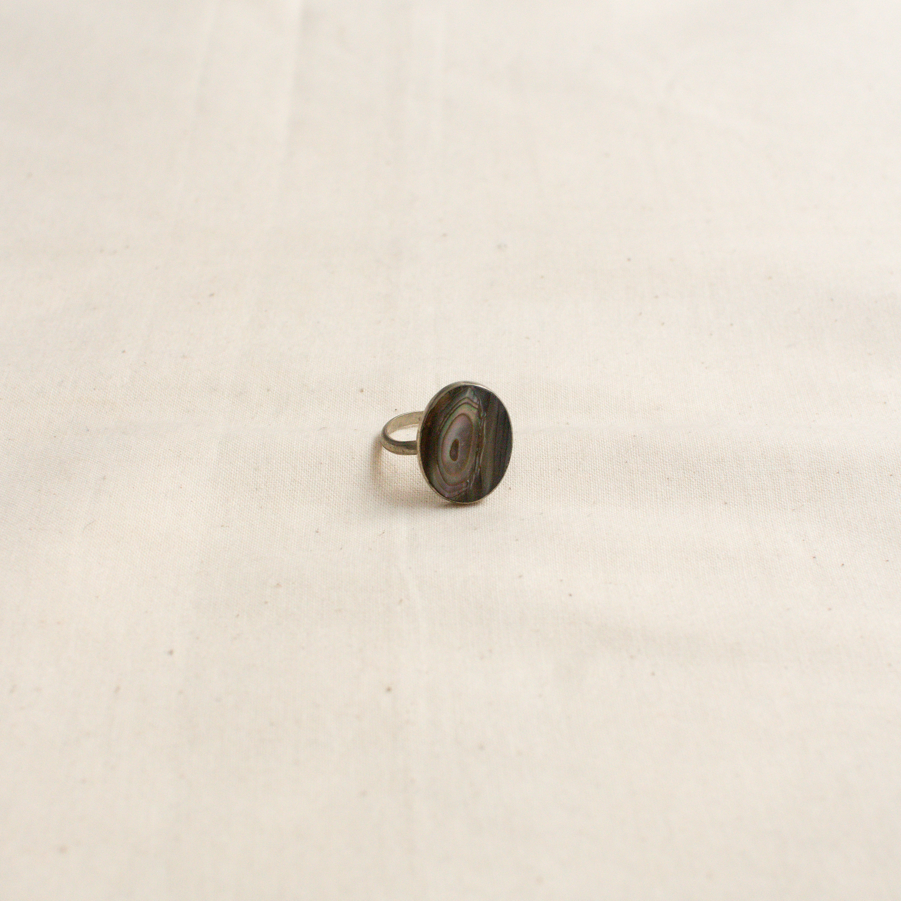 VINTAGE MEXICO SILVER SHELL RING 墨西哥 純銀 貝殼 戒指