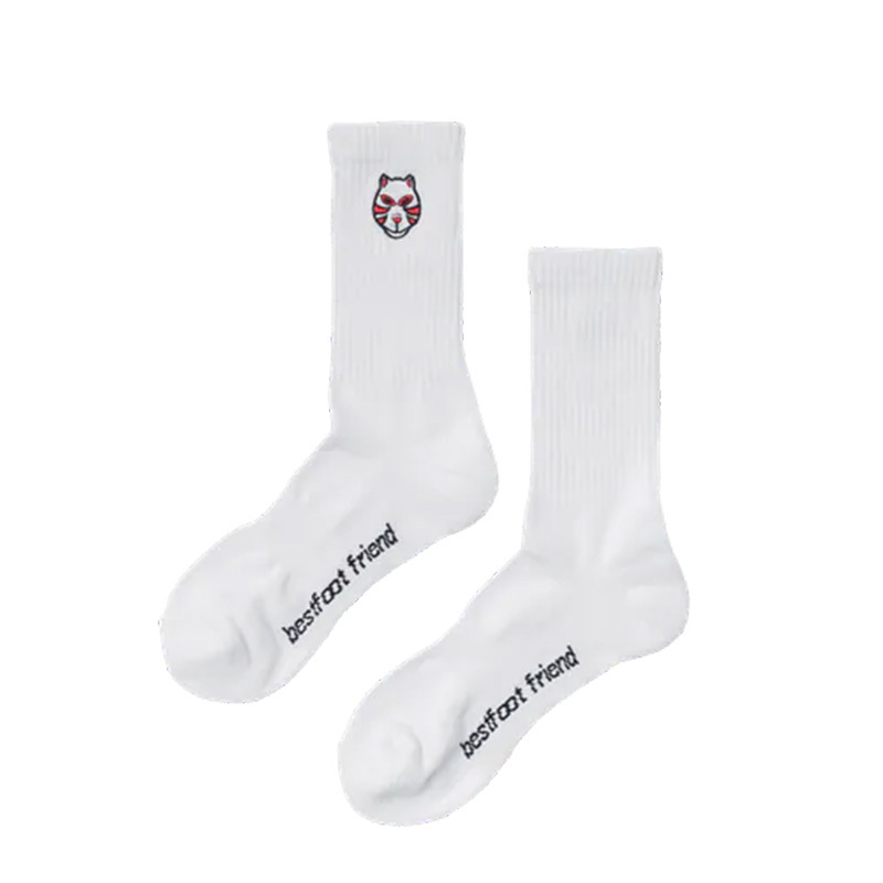 BFF Best Foot Friend Kitsune Mask Socks 狐面 BFF 中筒襪 小腿襪 白 BFF-36 [台灣現貨]