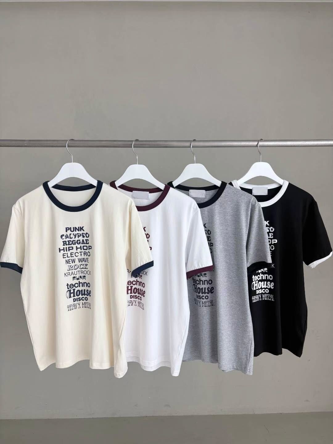 拼色英文字短袖Tee TAC-BX-010T