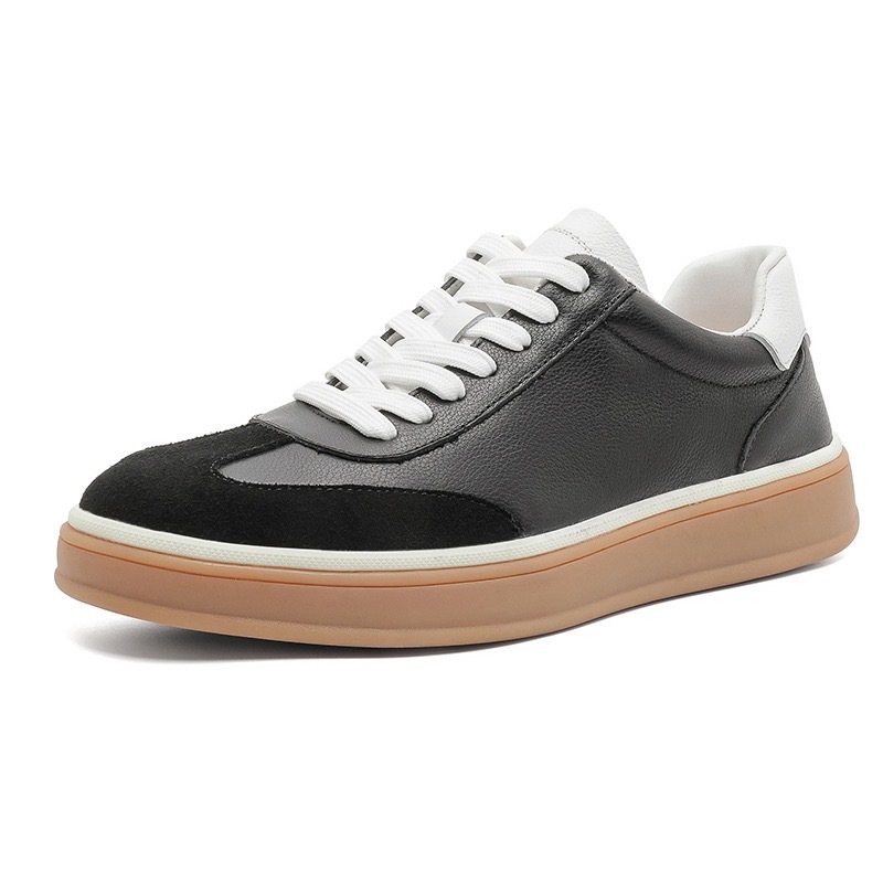 RETRO TOP-GRAIN LEATHER SUEDE GERMAN TRAINER SNEAKERS