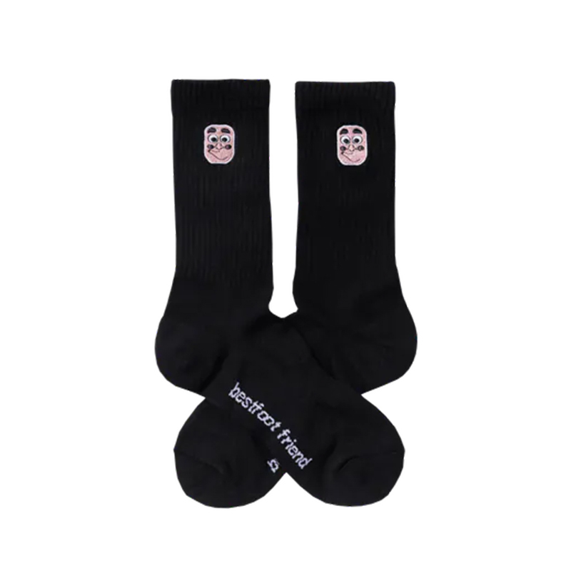 BFF Best Foot Friend Hyottoko Socks 火男 中筒襪 小腿襪 黑 BFF-35 [台灣現貨]