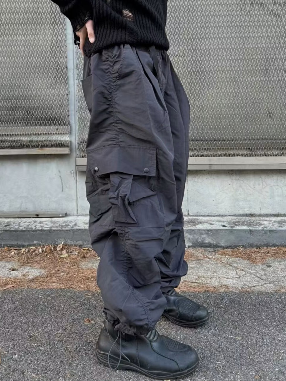 前衛衝鋒時尚風褲