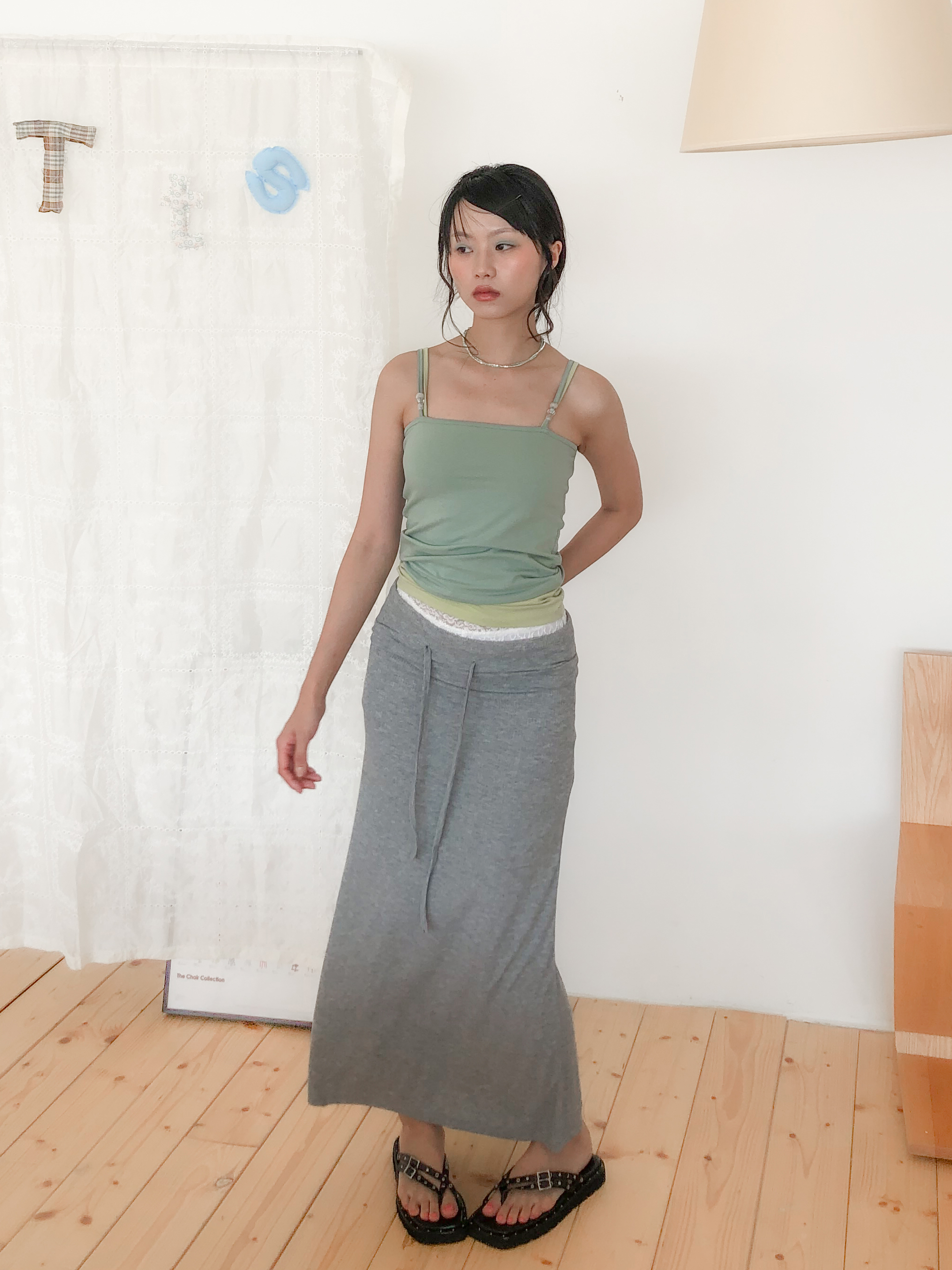 pencil skirt #長裙