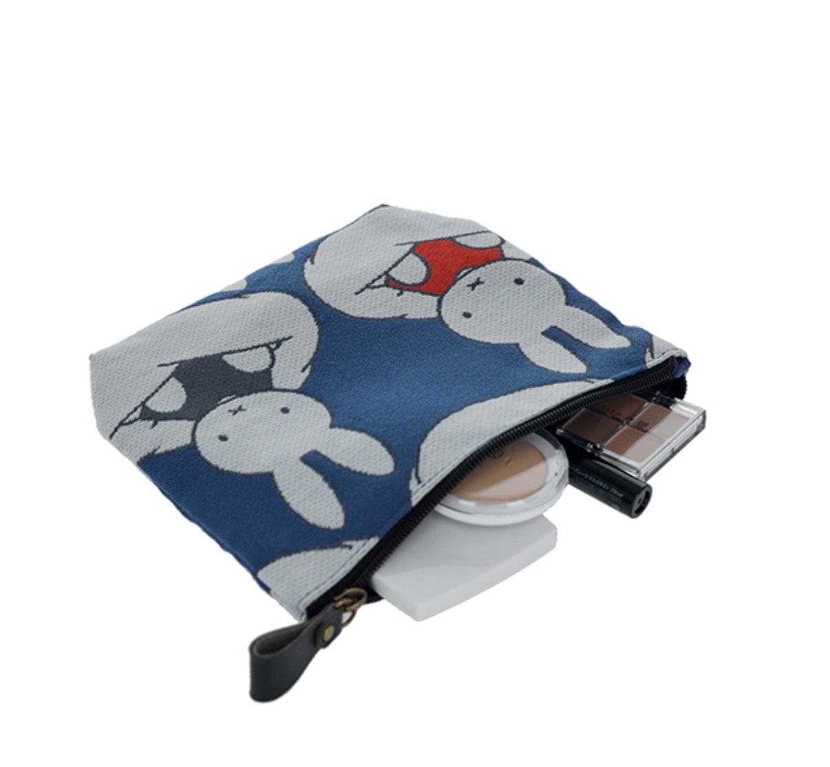JP Miffy 編織 深藍色拉鏈袋 1181 TK260811