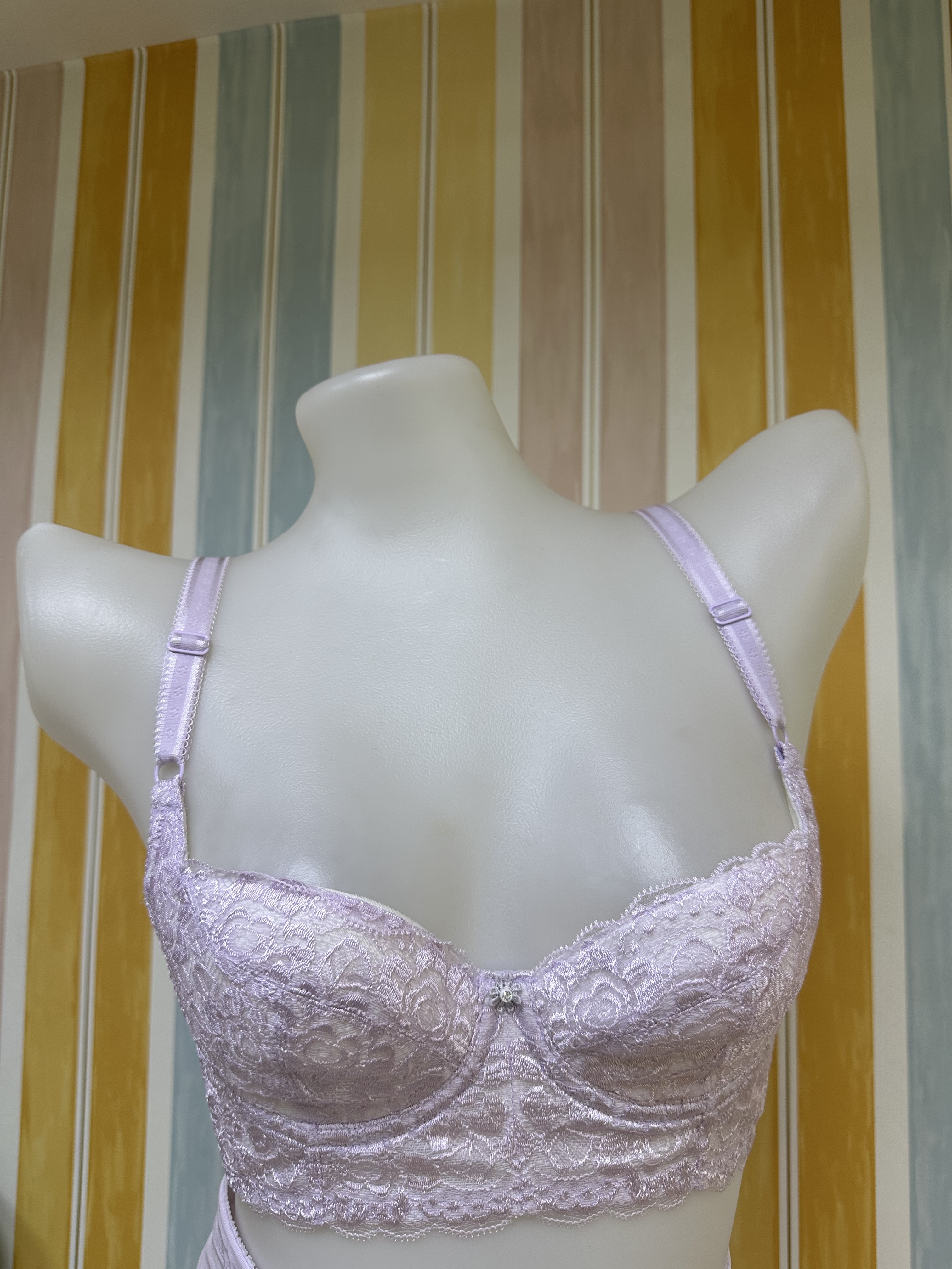 VB49 Bonluxe葆露絲 天使之手瘦身胸圍 -蕾絲款 -淺紫色