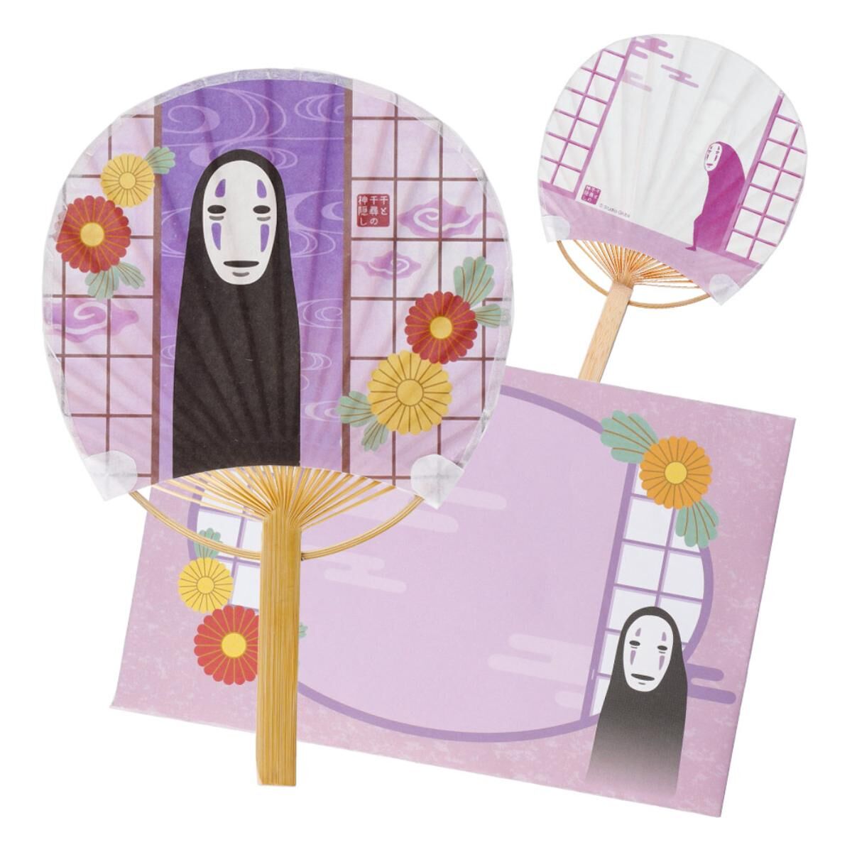 竹柄團扇信封組 神隱少女 無臉男和日式拉門