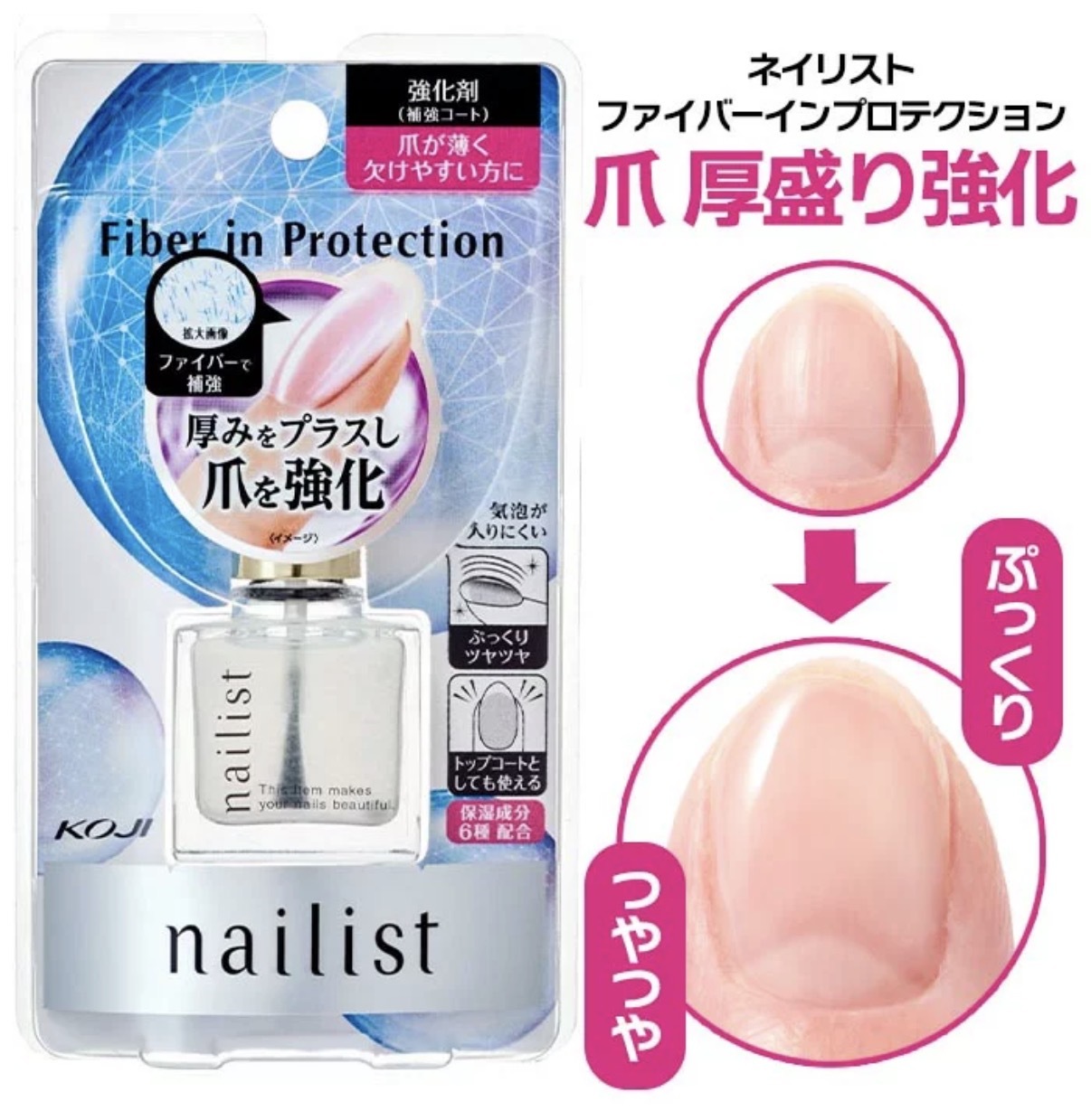 JP 日本製 KOJI Nailist 纖維強化指甲油 8306 TK260811