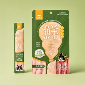 美味水解鮮主食泥-雞肉+鴨肉(腸胃免疫)(12gx4條)