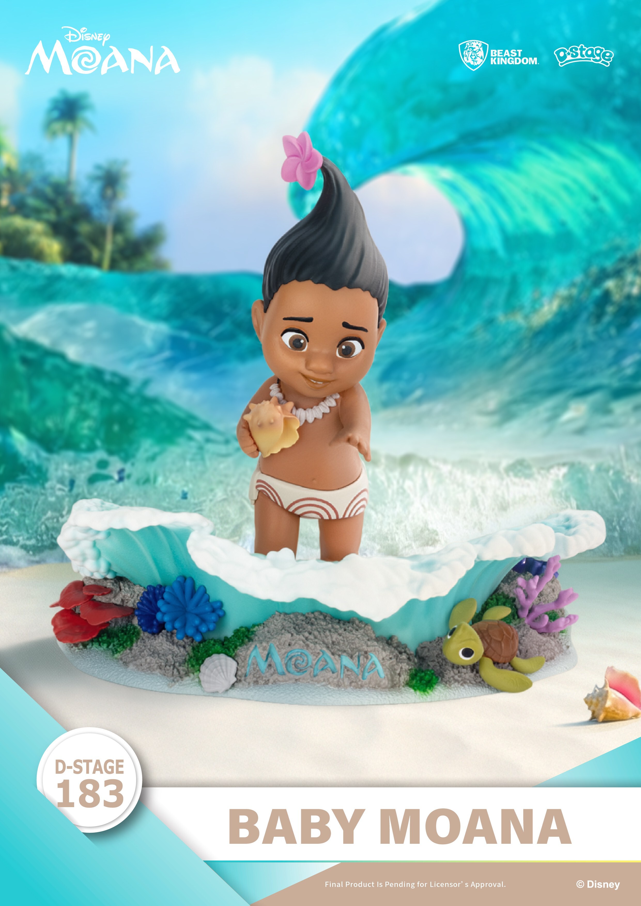 「ACG.GO」「預購」日版 BEAST KINGDOM DS-183《海洋奇緣》嬰兒莫娜 (Baby Moana) 比例模型