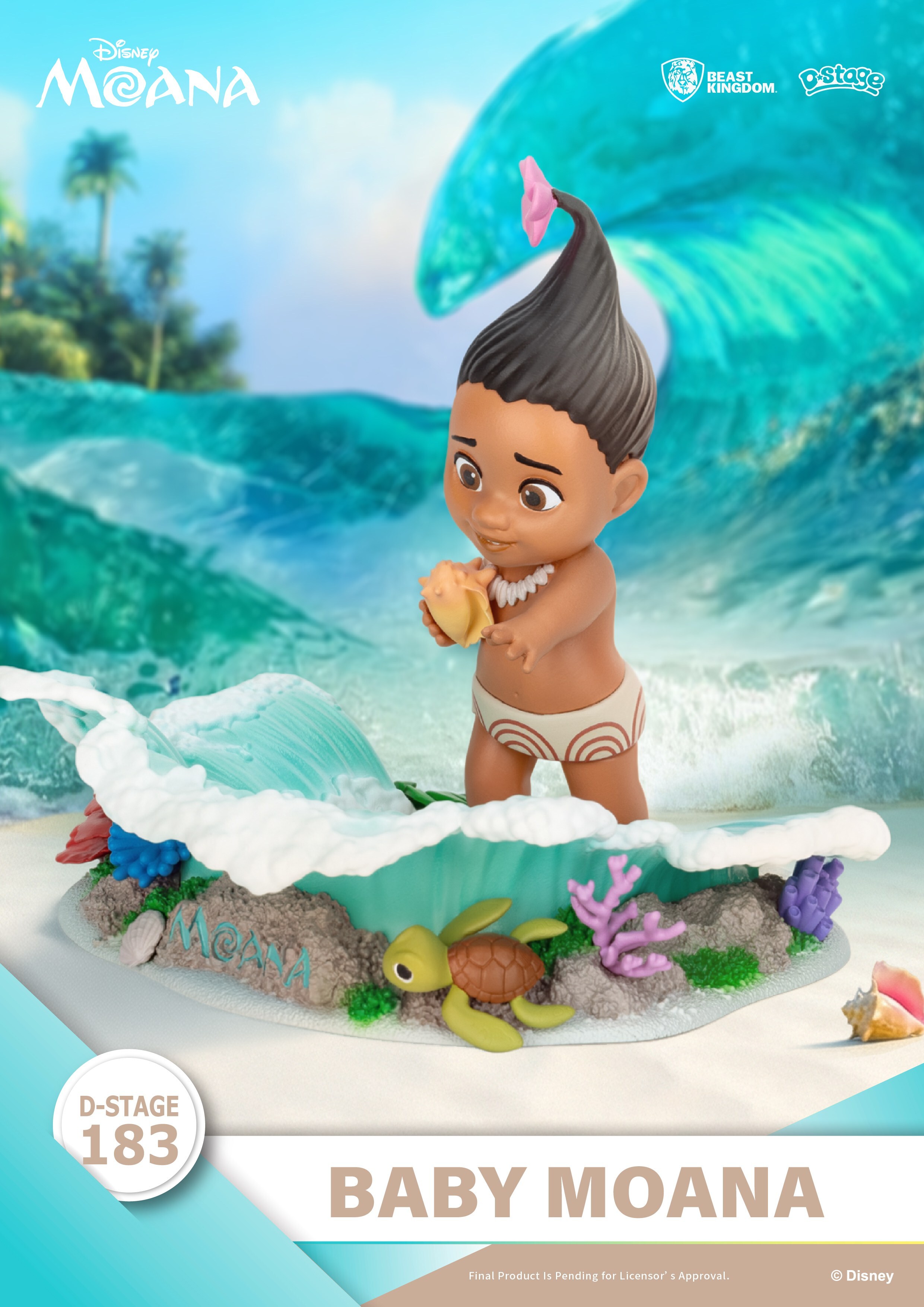 「ACG.GO」「預購」日版 BEAST KINGDOM DS-183《海洋奇緣》嬰兒莫娜 (Baby Moana) 比例模型