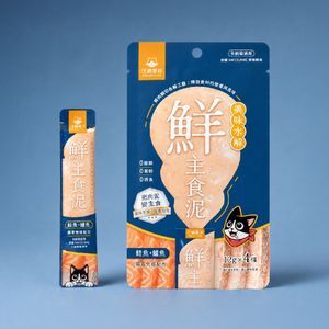 美味水解鮮主食泥-鮭魚+鱸魚(腸胃免疫)(12gx4條)