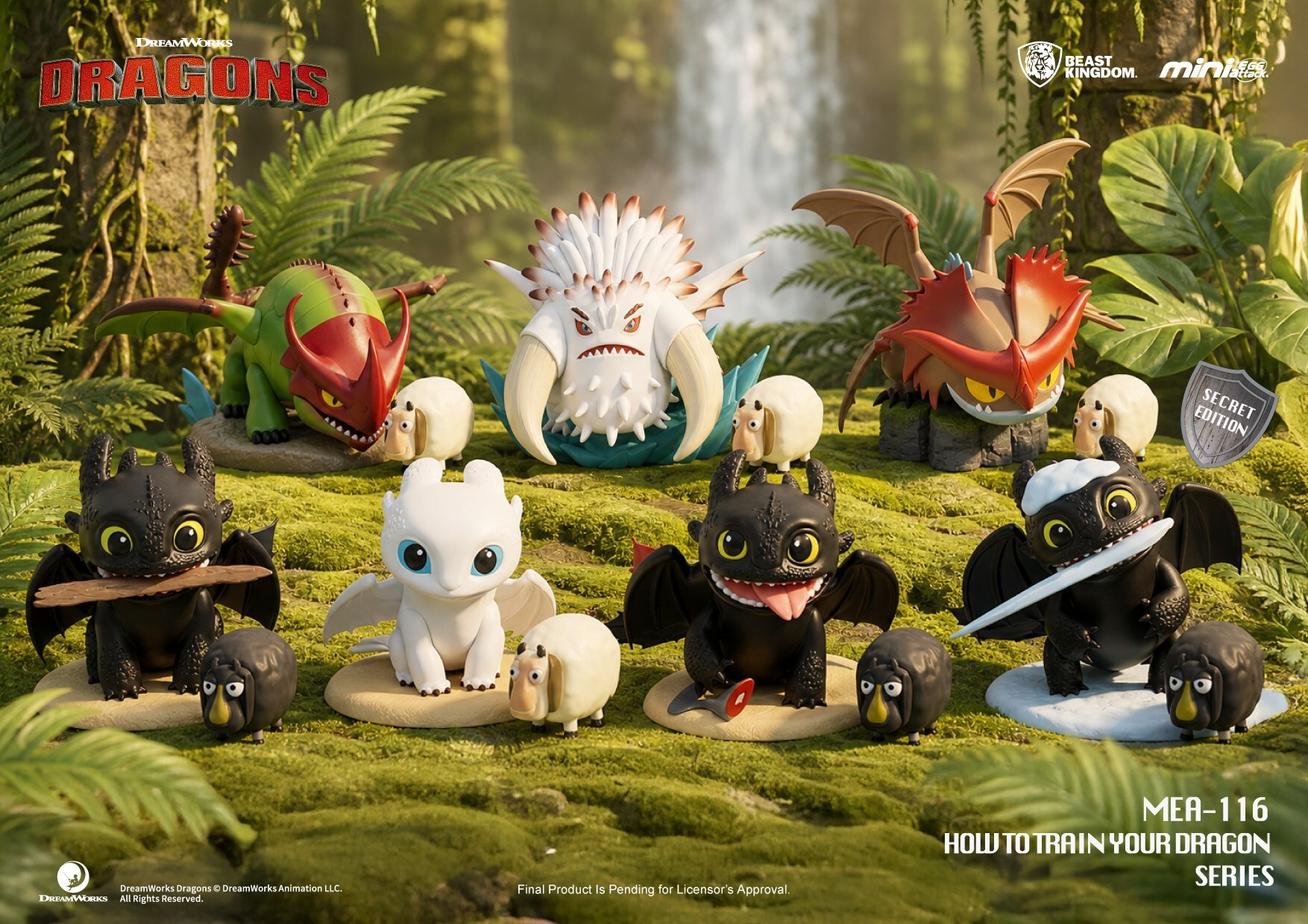 「ACG.GO」「預購」日版 BEAST KINGDOM MEA-116《馴龍高手》系列 盲盒公仔套組 (整盒6入)