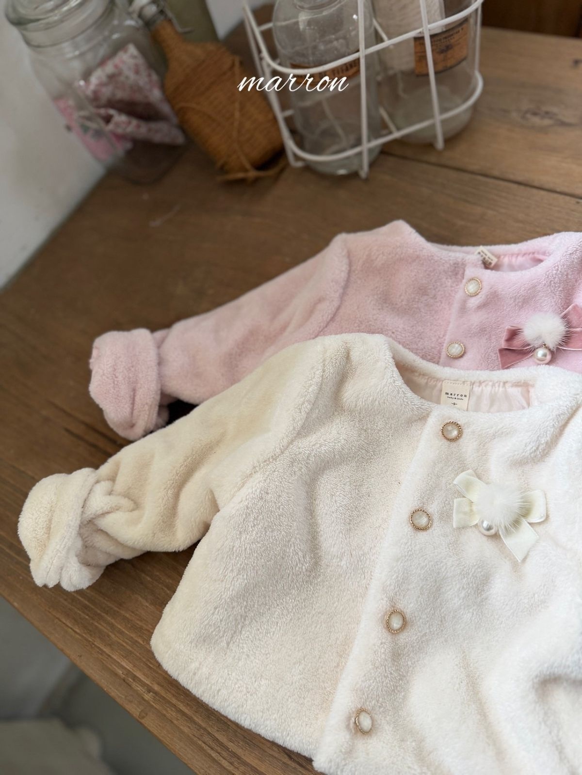 MARRON Elle Fur Jacket（With Brooch）