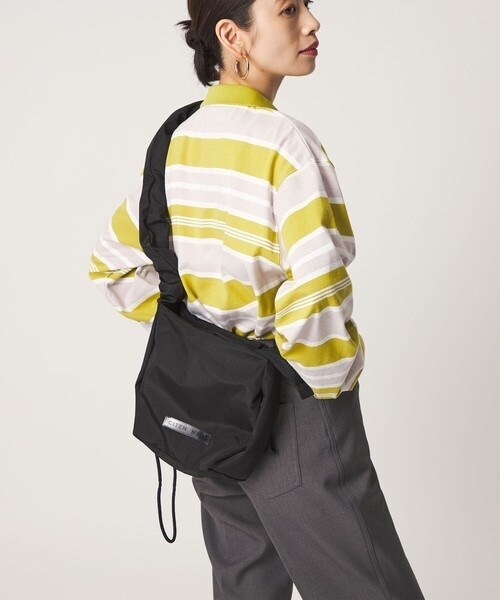 CITEN / 2-Way Clear Logo Square Shoulder Bag