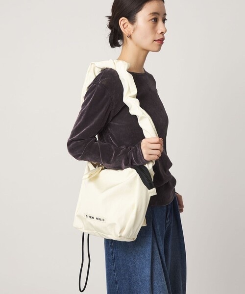 CITEN / 2-Way Clear Logo Square Shoulder Bag