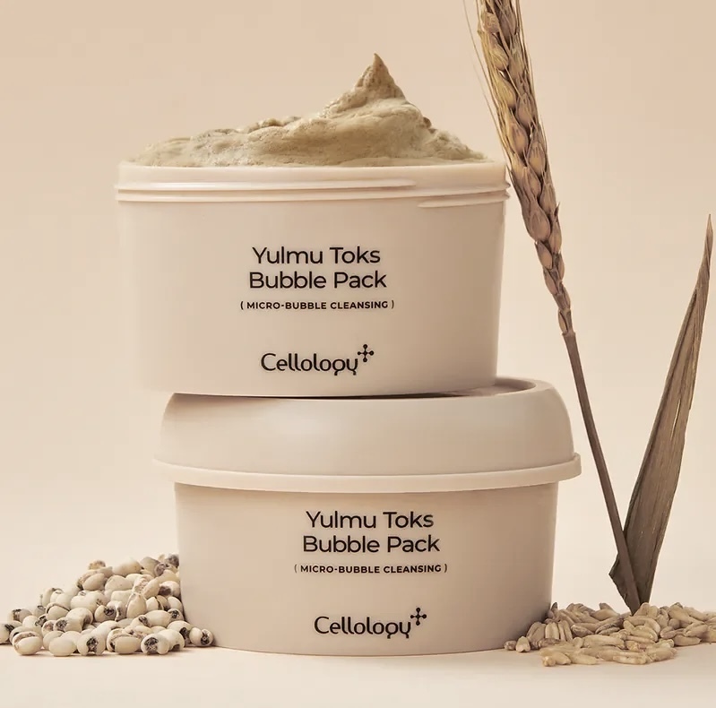 現 貨｜Cellology YULMU 薏仁泡泡淨化潔面膜 100g