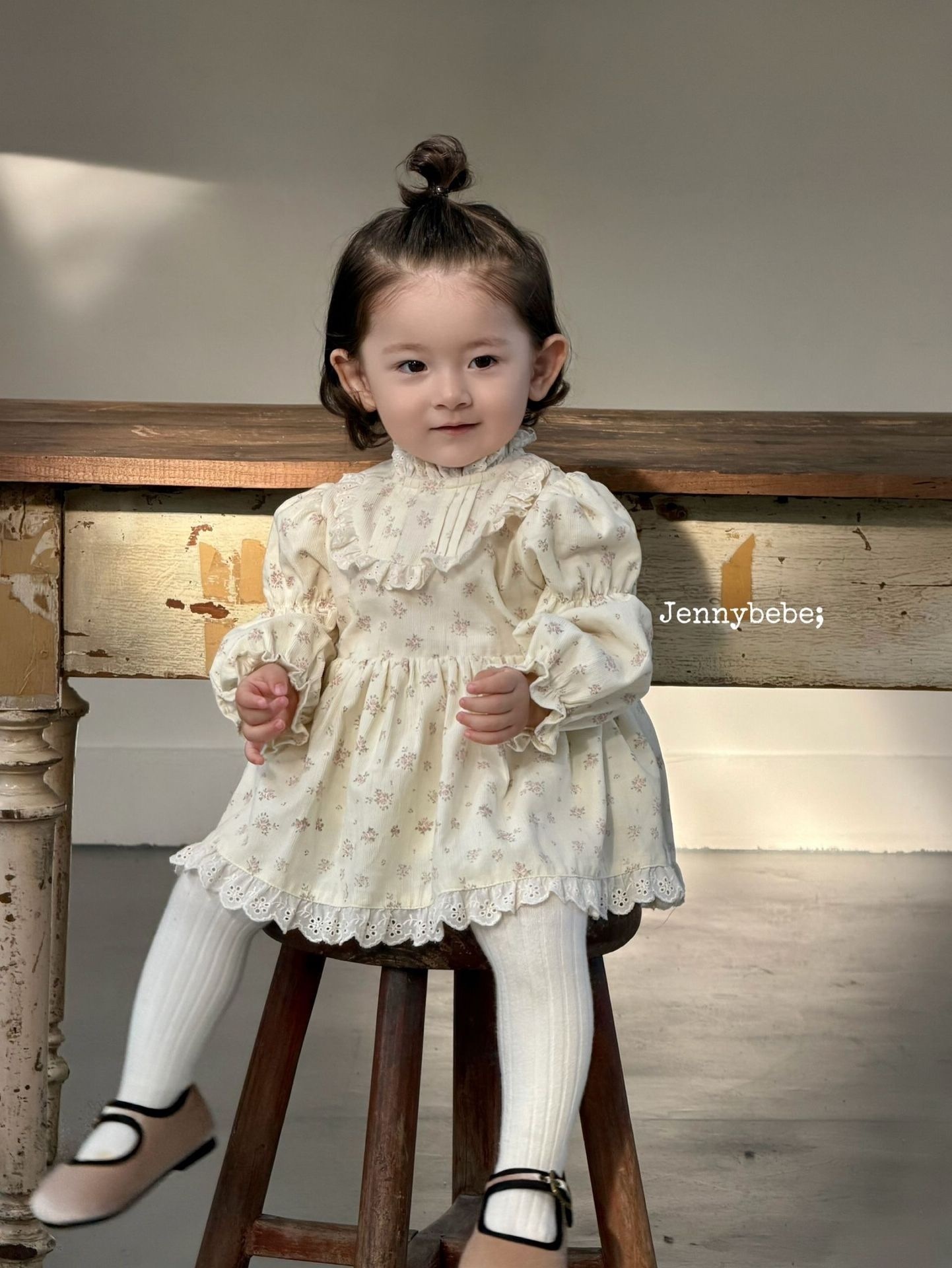 Jenny_優雅高領碎花包屁裙