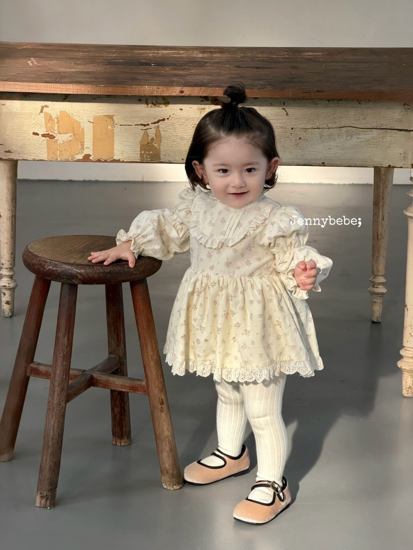 Jenny_優雅高領碎花包屁裙