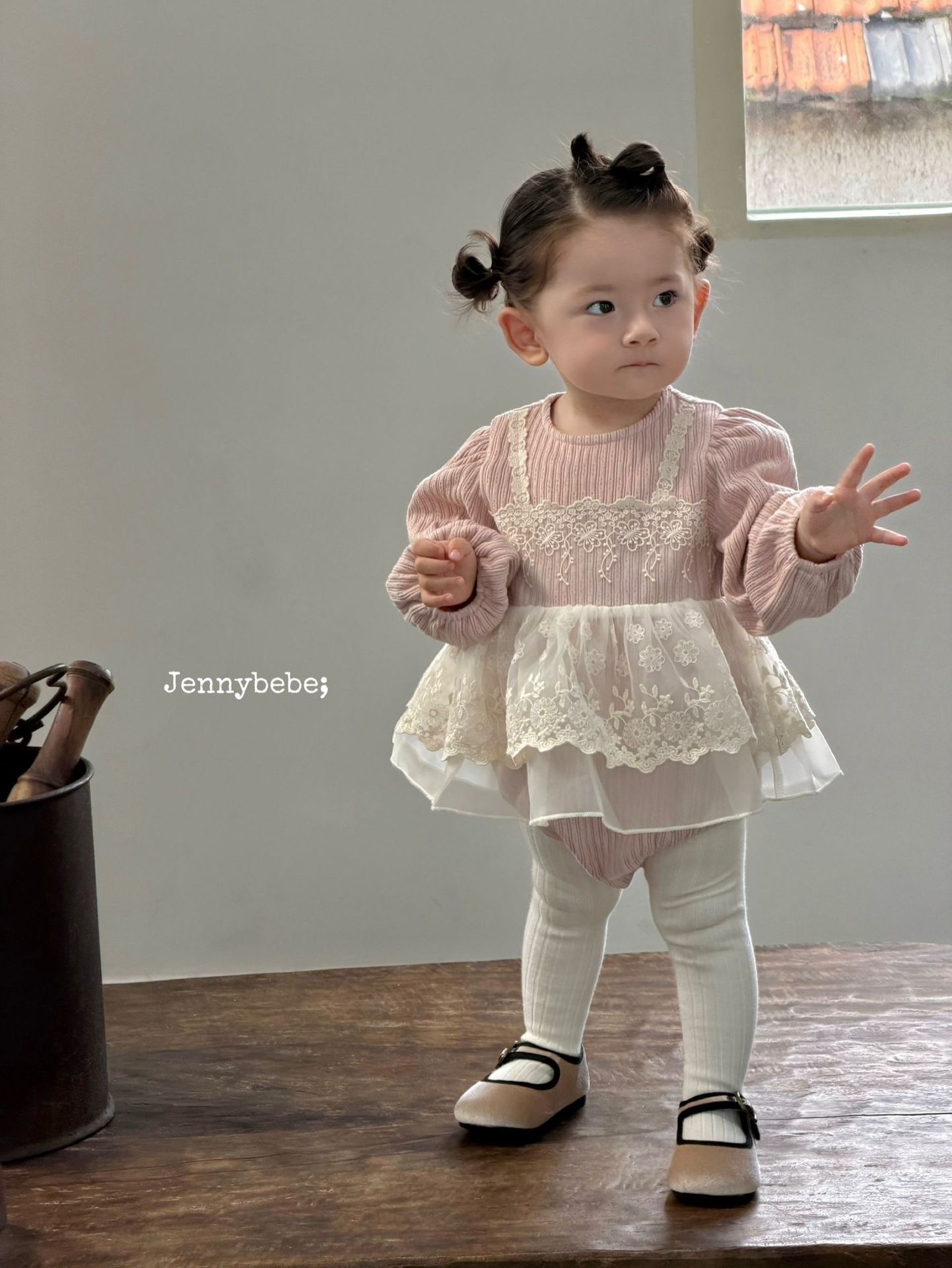 Jenny_假兩件紗裙背心包屁衣